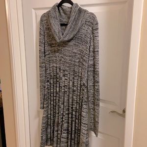 Calvin Klein black/gray sweater dress